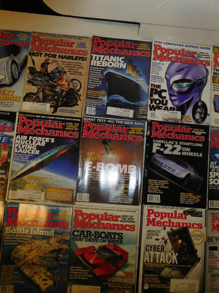 36 Vintage 1985-2015 Popular Mechanics Magazine Lot Foto 3 de 4