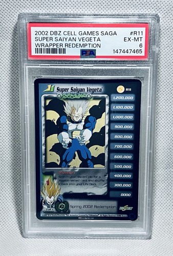 2002 SCORE Dragon Ball Z CCG Super Saiyan Vegeta #R11 Foil Redemption Promo | MP