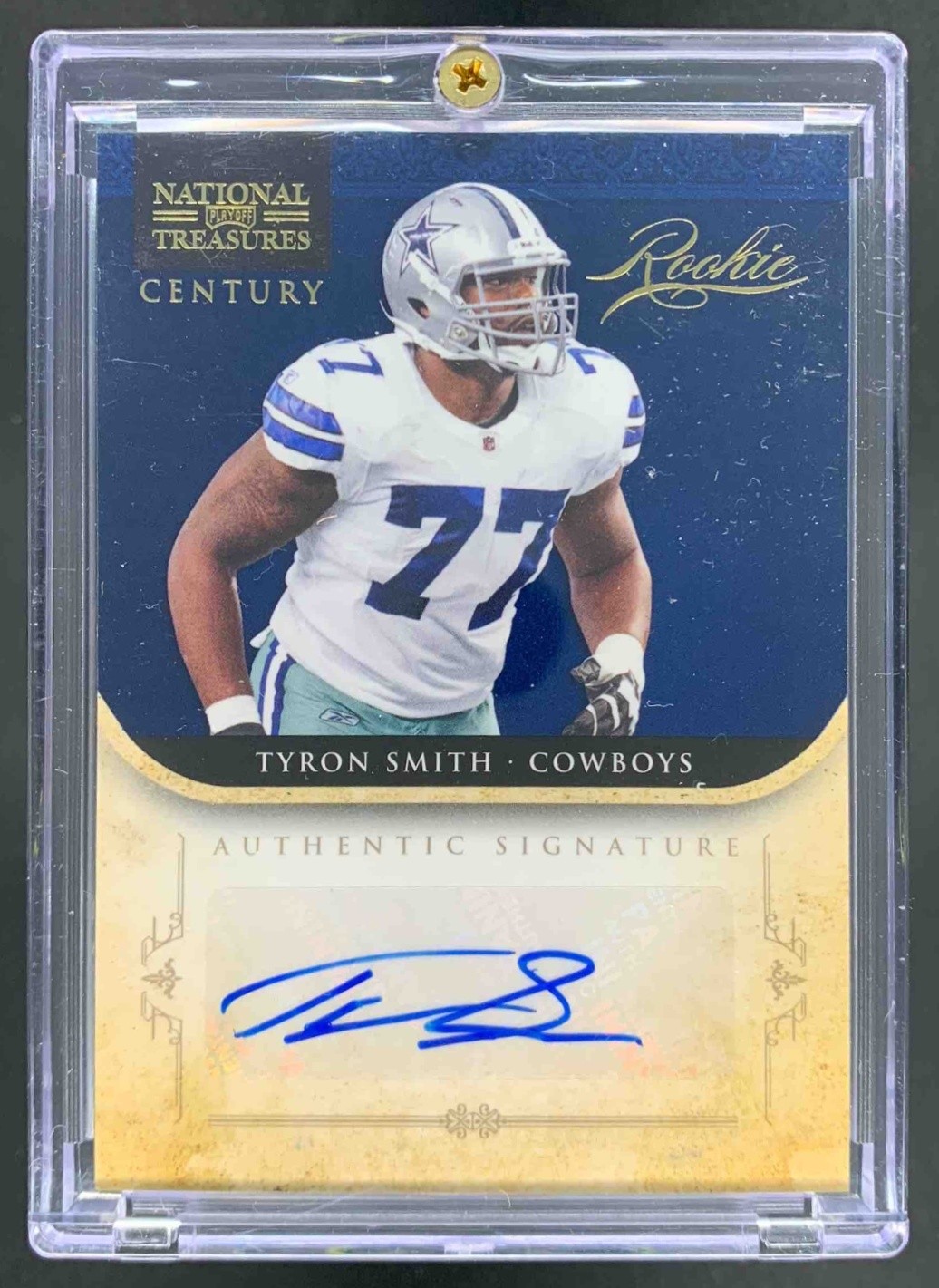 Tyron Smith Playoff National Treasures #293 Century Gold Signature