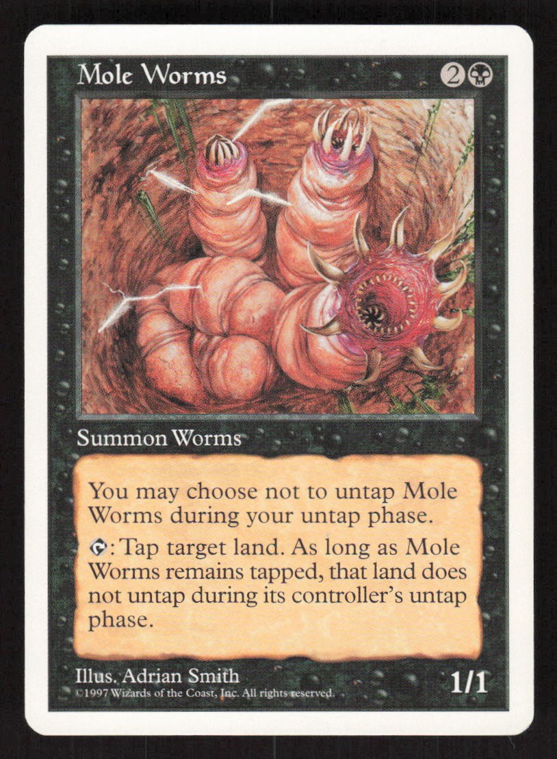 1997 Mole Worms Fifth Edition MTG