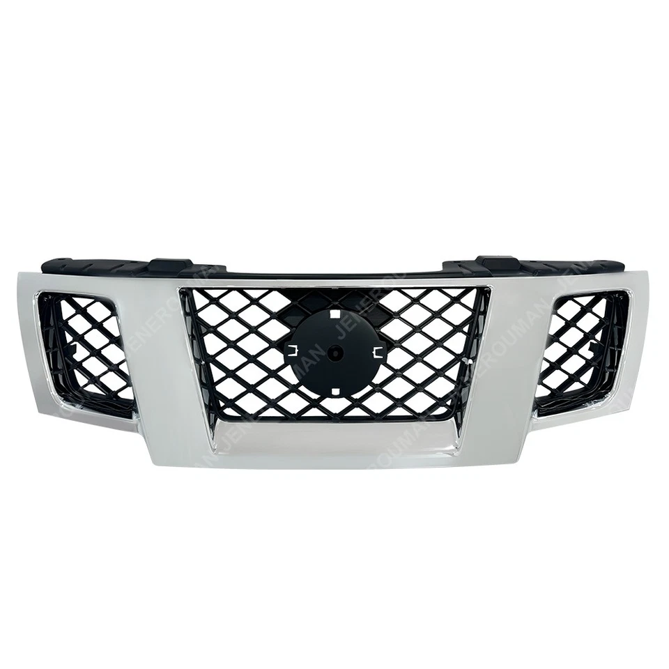 Chromed Grill For 2009-2021 Nissan Frontier Front Upper Bumper Grille 62310ZL00B Foto 2 de 4