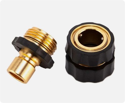 Brass Garden Hose Quick Connect Set Female Male Water Hose Fit Connector 3/4'' US