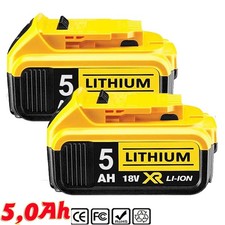 2 Packs New for DEWALT DCB205 20V Max XR 5.0Ah Lithium-Ion Battery Tools US