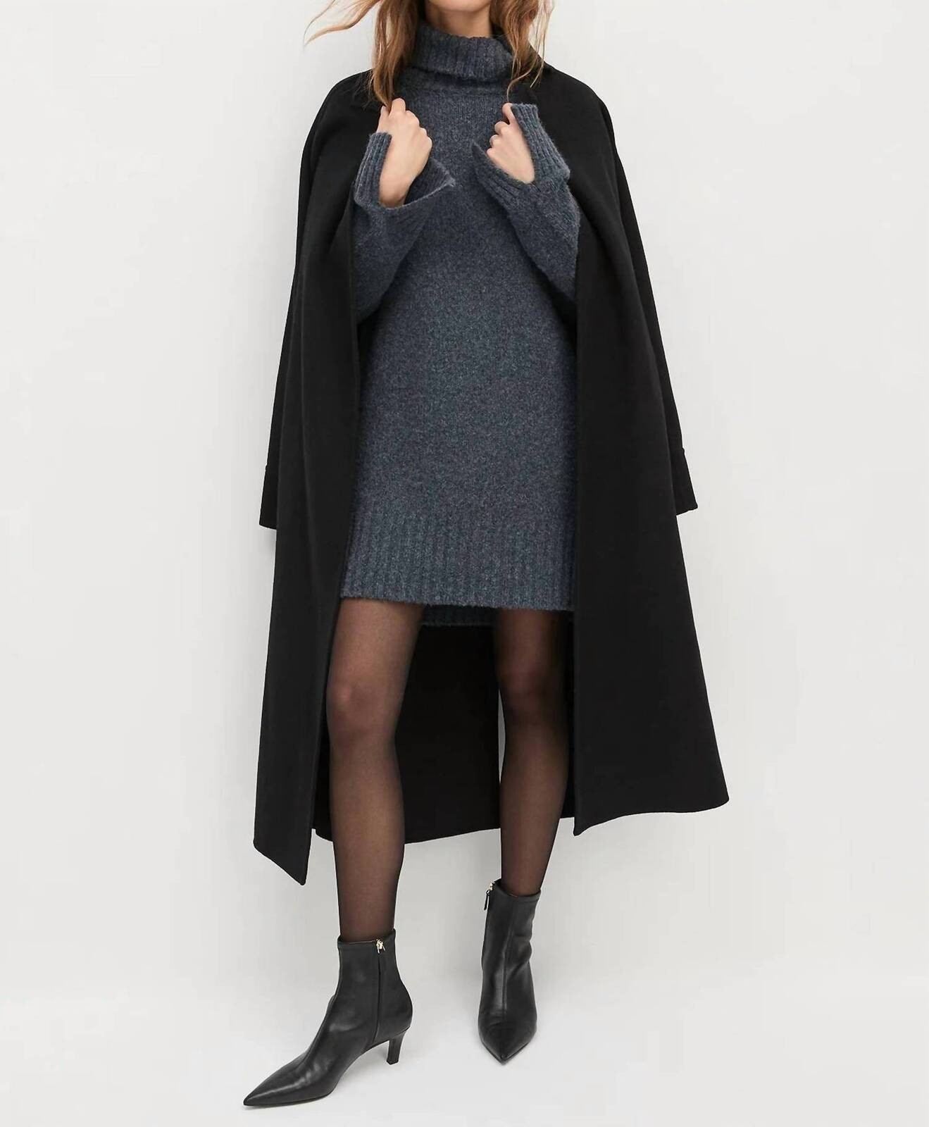 NWT Favorite Daughter St. James Sweater Dress Size XS London Fog Wool image 8