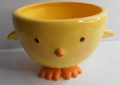 Hallmark Yellow Chicken Bowl Candy Dish Planter Spring Easter Décor 8'' W x 4.25''
