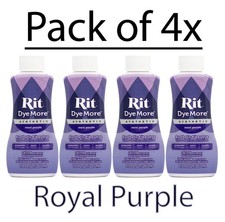 (4 Pack) Rit Dye More Synthetic Royal Purple ...