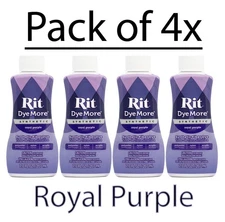 (4 Pack) Rit Dye More Synthetic Royal Purple - 7oz