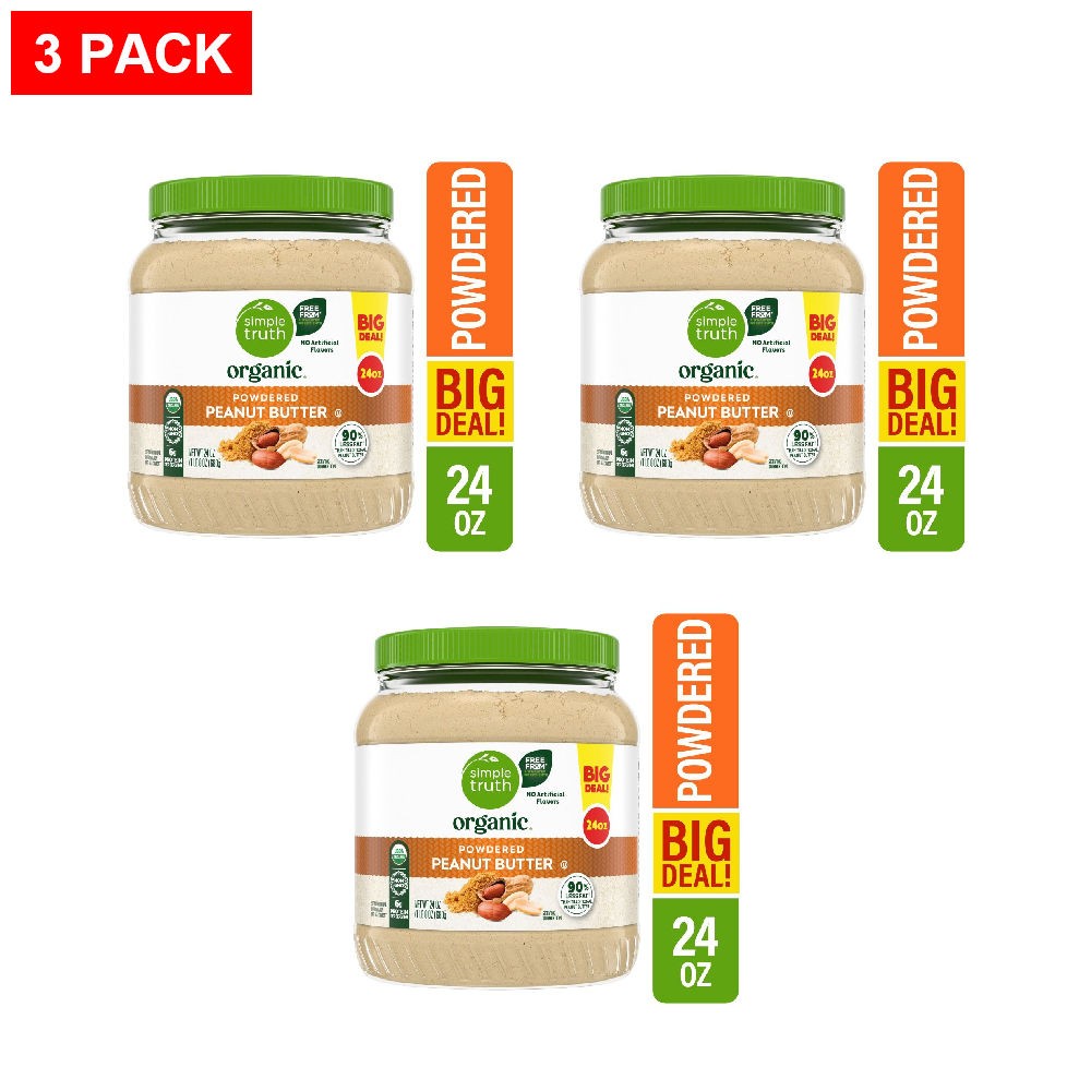 Simple Truth Organic Powdered Peanut Butter 24 oz - Pack of 3