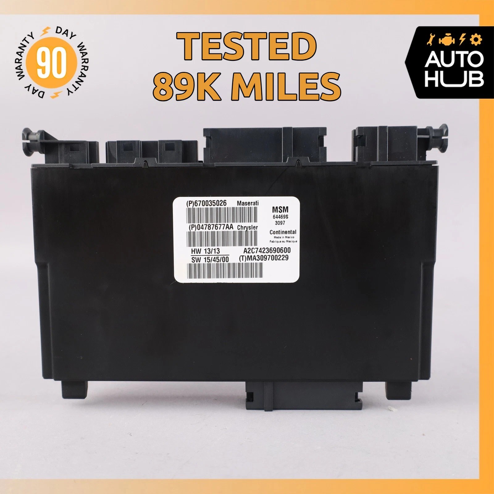 14-22 Maserati Levante M161 Seat Control Module Left 670035026 OEM 89k