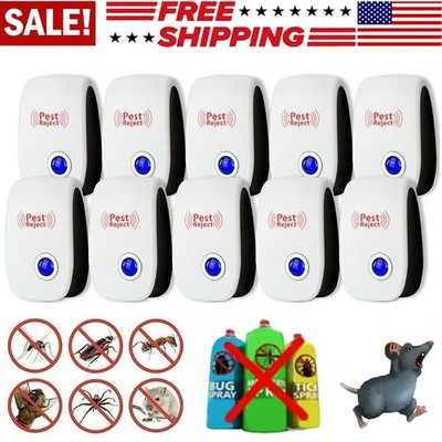 1-10X Ultrasonic Pest Reject Home Control Electronic Repellent Mice Rat Repeller