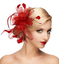 Fascinator Hat Headpiece Womens 20s Vintage Wedding Hair Accessories for