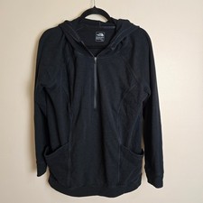 The North Face Black 1/4 Zip Sweatshirt Hoodie Women's Size Large