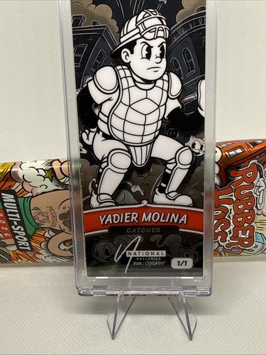 2026 Wild Card Slim Gem Yadier Molina 1/1 Rubber Hose NATIONAL EXCLUSIVE - Picture 7 of 12
