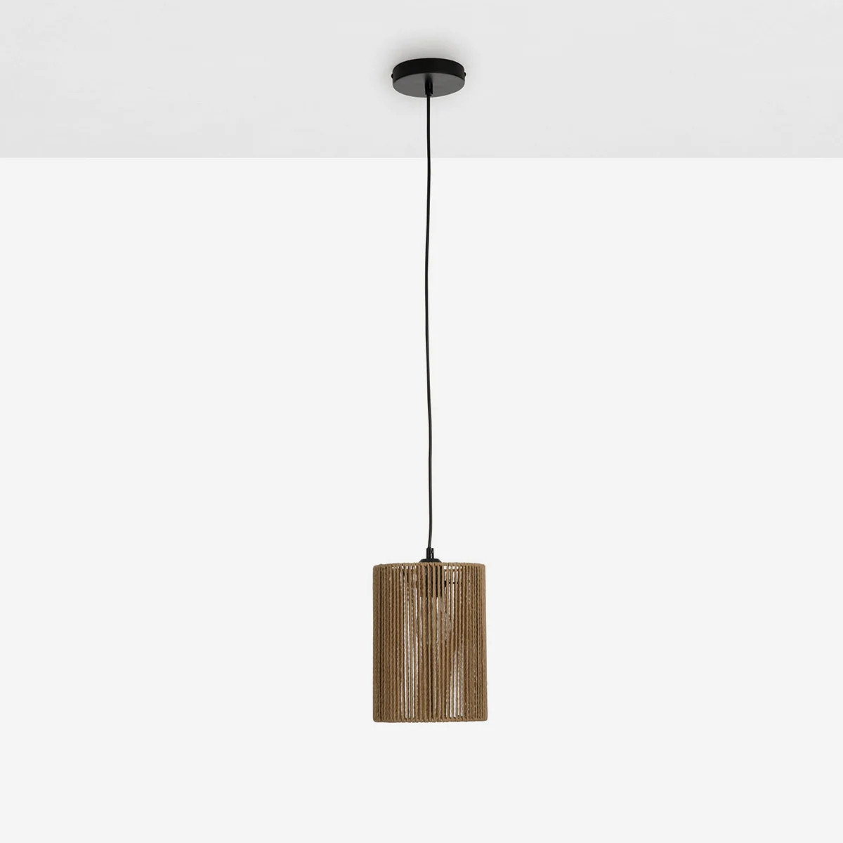 Suspension luminaire Nivaro abat-jour papier chambre zen