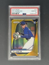 2025 Panini Prizm Hye-Seong Kim Gold RC - 8/10 #72