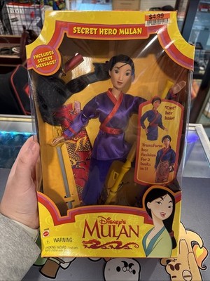 1997 Mattel Disney Mulan Secret Hero Transforming Doll 18896