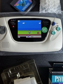 Sega Game Gear Console w/ IPS LCD Screen Upgrade New Glass Lens RECAPPED 9 Games