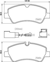 Hella Pagid 8DB 355 025-161 Bremsbelagsatz, Scheibenbremse FüR Ford