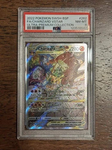 Pokemon Charizard VSTAR SWSH262 PSA 8 Near Mint Black Star Promo