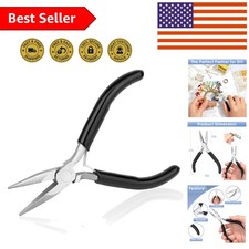 High-Quality Chain Nose Pliers for DIY Jewelry, Stainless Steel, Non-Slip Handle