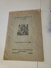1950 Incunabula Catalogue #220 Internationaal Antiquariaat - Menmo hertzberger