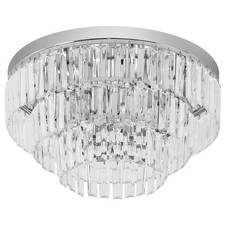 HOMCOM Crystallite Ceiling Light Modern Chandelier w/ 7 E14 Fittings Bedroom