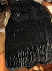 Vintage WAVY BLACK VELVET FABRIC  48" X 1.25 YDS+