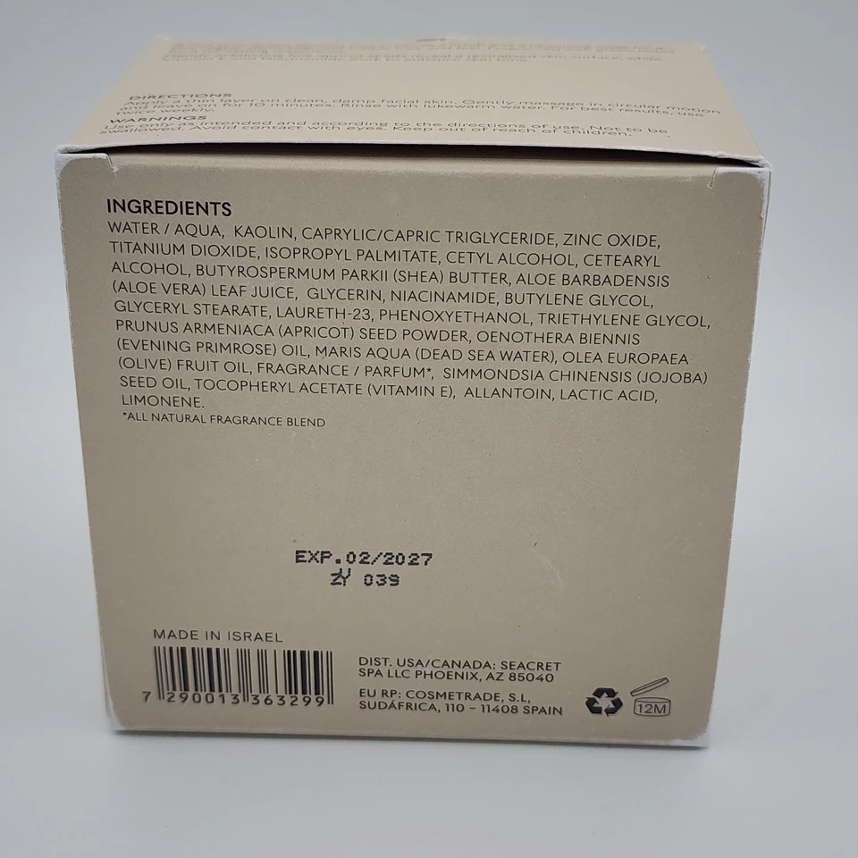 SEACRET 2-en-1 Mascarilla Exfoliante Facial NUEVA versión Renovar Máscara Rica en Minerales Foto 4 de 4