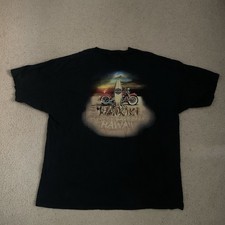 Vintage Harley Davidson Waikiki Hawaii Black T-Shirt Men  s Size 2XL