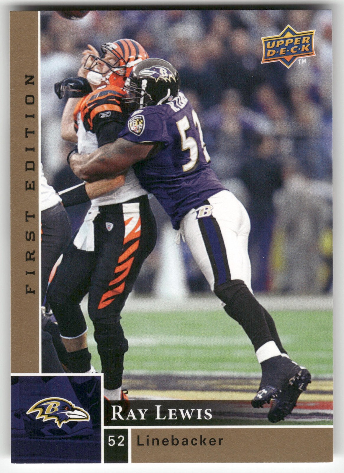 2009 Upper Deck First Edition Ray Lewis #14 Baltimore Ravens