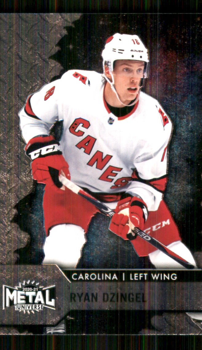 2020-21 SkyBox Metal Universe #62 Ryan Dzingel Carolina Hurricanes TW5411
