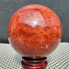 557G Natural strawberry quartz ball Quartz Crystal Energy Healing Ball