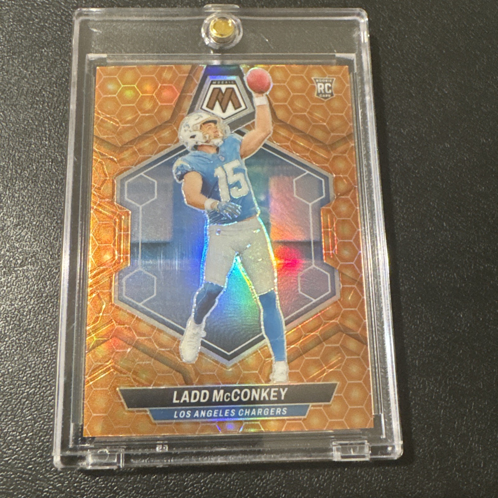 2024 Panini Mosaic - Rookies Ladd McConkey #334 Honeycomb Prizm (RC)