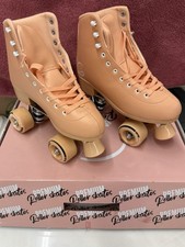 C SEVEN Adults Cute Premium peach Roller Skates C-7 skates -RSU-PCHY-6