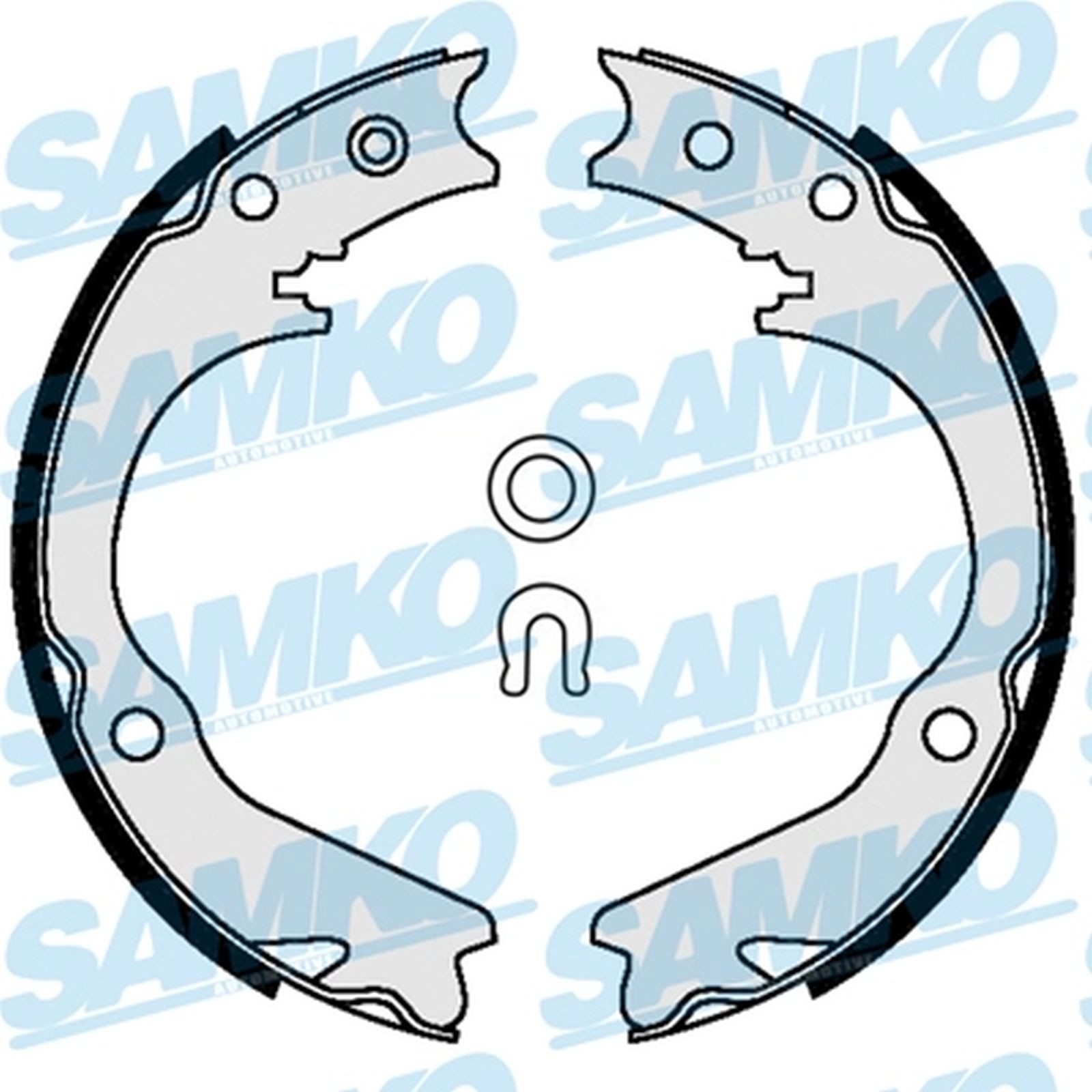 ORIGINAL® SAMKO Bremsbackensatz, Feststellbremse Hinten für Subaru IMPREZA