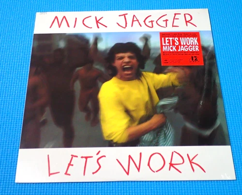 MICK JAGGER 12" Single Let's Work Japan NEW 12AP-3379 OBI THE ROLLING STONES