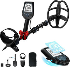 SUNPOW Professional Metal Detector for Adults Rechargeable - 6 Metal ID, IP68 Wa