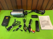 Vintage Canon ES400V 8mm Camcorder Bundle - Hi8 - Powers On -For Parts or Repair