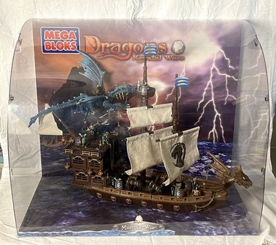 Mega Bloks Dragons Krystal Wars Set 9895 Man O War Shop Aussteller 2003 Selten