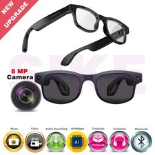 Smart Glasses AI Translation 8MP Camera Photo Video Bluetooth fit IOS/Andriod