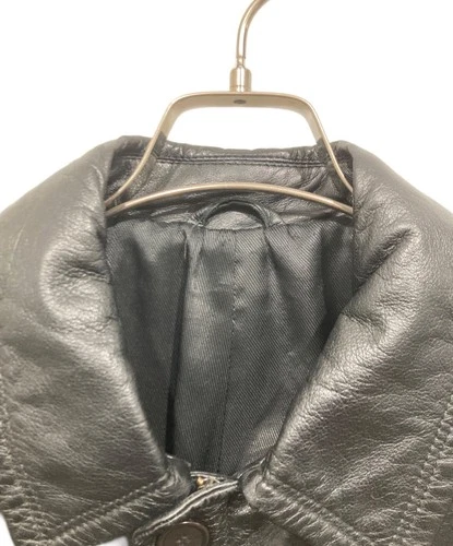 VERA PELLE Zip Leather Jacket Men's Size M Black image 4