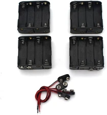 4Set 8 x AA Thicken Battery Holder and T Type Wired Clip Standard... 