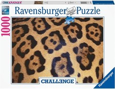 NEW SEALED Ravensburger 17096 Jaguar Animal Print Challenge 1000Pc Jigsaw Puzzle