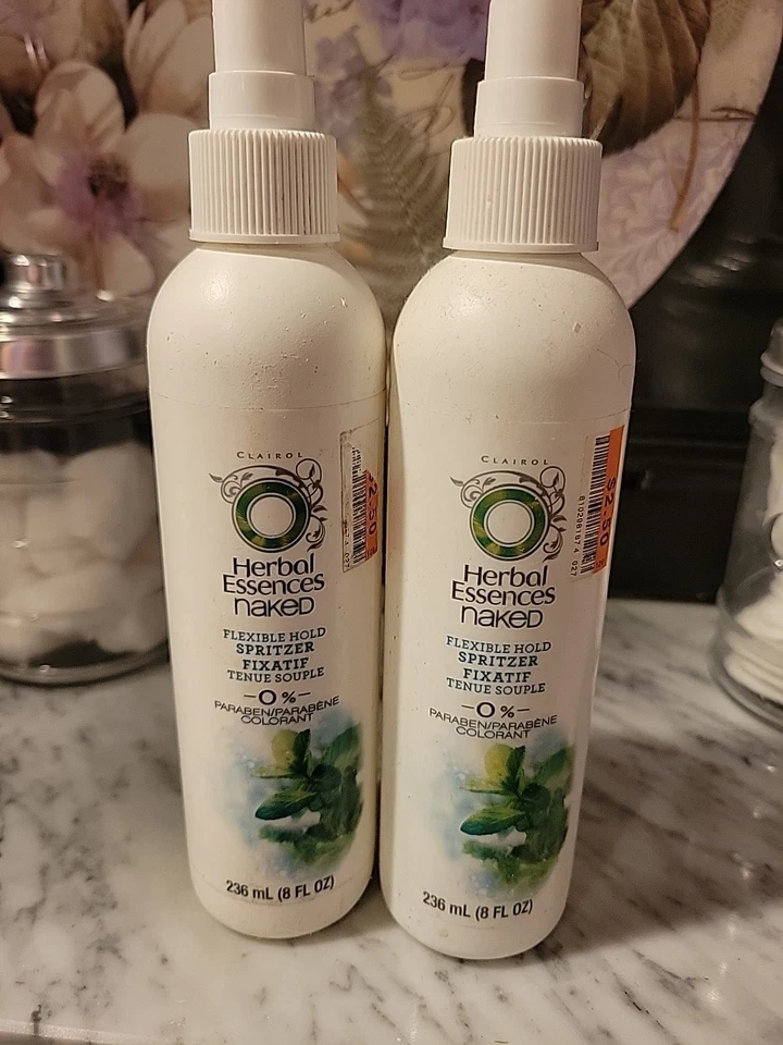2x Esencias Herbales Desnudo Flexible Sujeción SPRITZER FIJATIF - 6.8 oz NUEVO Foto 2 de 3