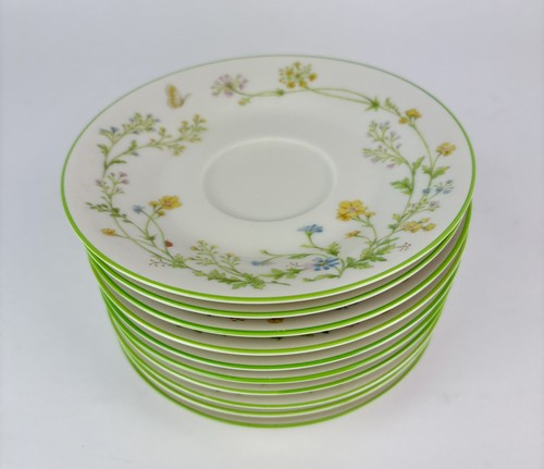 Set Of 10 Noritake Ivory China 7191 Reverie Dessert/teacup Saucer 6” Plate - Picture 1 of 5