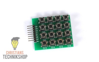 4x4 Matrix Keypad Keyboard Tastatur Modul 16 Tasten für Arduino