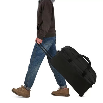 Delsey Seesack mit Rollen schwarz Reisegepäck Rollkoffer 73 cm, Ausstellungsstück