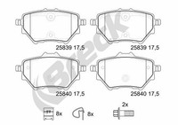 Breck Bremsbelagsatz, Scheibenbremse 25839 00 704 00 FüR CitroËN Ds Opel
