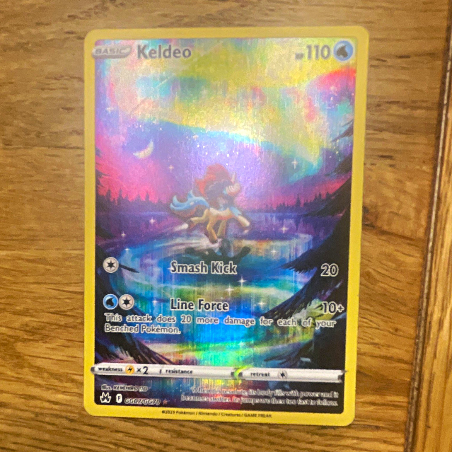 Keldeo GG07/GG70 Crown Zenith Galarian Gallery Ultra Rare Holo English Card