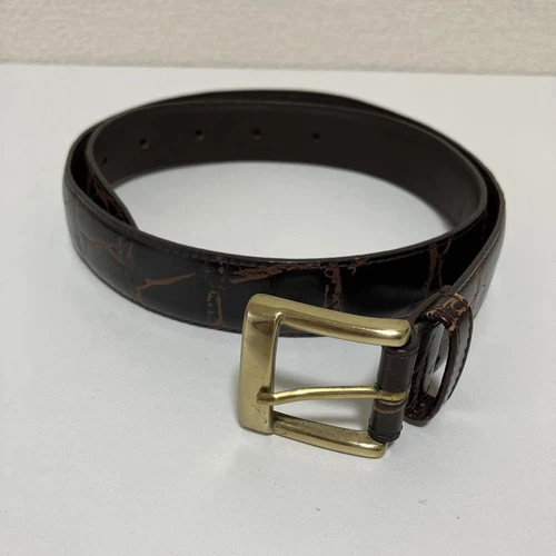 Ceinture homme Christian Dior cuir marron authentique